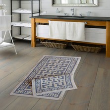 Alanur Home Eko Cotton Bukle Klozet Takımı 2 Pcs Domi̇no Gri̇