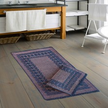 Alanur Home Venedi̇k Şöni̇l Dokuma Eski̇tme 2 Li̇ Klozet Takımı Pudra