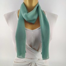 Tedz Collection Paredora Yosun Yeşili Uzun Fular
