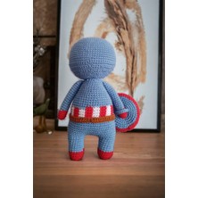 Ezgi's Babies Kaptan Amerika Amigurumi El Örgüsü Oyuncak