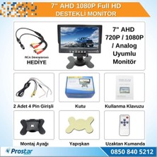 Navistar 7" Ahd 1080P Full Hd Iki Kamera Girişli Monitör