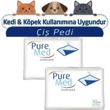 Pure Med  60 x 90 cm Kedi Köpek Çiş Pedi 60 Adet