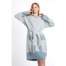 Sensomia Flora 100% Pamuklu Xl Beden Peştamal Bornoz Plaj Banyo Duş Deniz Havuz Bornozu