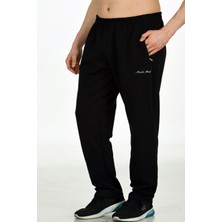 Marco Ferry Siyah Erkek Iki Iplik Klasik Model Cepli Düz Paça Büyük Beden  Eşofman Altı EDY0032