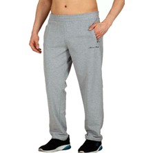 Marco Ferry Gri Melanj Erkek Iki Iplik Klasik Model Cepli Düz Paça Büyük Beden  Eşofman Altı EDY0032G