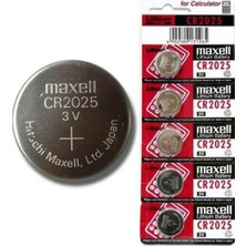 Maxell CR2025 Pil CR2025 3V Lityum Para Pil 5'li Blister