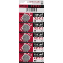 Maxell CR2025 Pil CR2025 3V Lityum Para Pil 5'li Blister