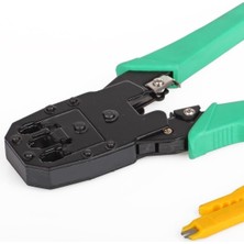 Vcom 8p + 6p + 4p Kablo Sıkma Pensesi RJ45 - RJ11 Jack Çakma Ağ Pensesi