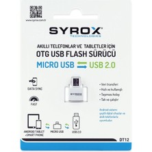 Syrox DT12 / Usb-Micro Dönüştürücü Uyumlu