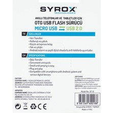 Syrox DT12 / Usb-Micro Dönüştürücü Uyumlu