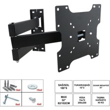 microstar LCD Askı Aparatı Hareketli Üç Kollu 32 82-102CM Mıcrostar