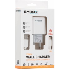 Syrox J48 2.6A Type-C Girişli Hızlı Şarj Cihazı