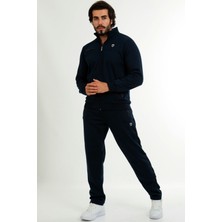 Marco Ferry Lacivert Erkek 3 Iplik Şardonlu Kışlık Büyük Beden Eşofman Takımı EDY201502B-L