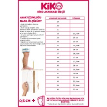 Kiko Kids Papyon Taşlı Cırtlı Kız Çocuk Babet Ayakkabı 254 Cilt Siyah