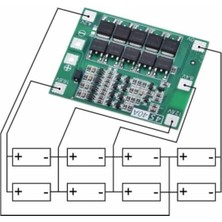 Arduino 4s 40A Standart Enhanced Versiyon Lityum Batarya Bms Koruma Kartı