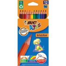 Bic Evolution Kuru Boya 12 Renk Karton Kutu (82902914)