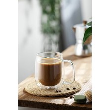 Morlimon Çift Cidarlı Kahve Çay Latte Americano Kapuçino Bardağı 310 ml