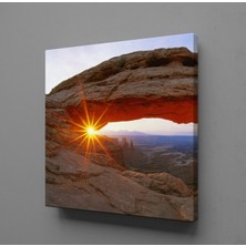 Technopa KAYA ARASINDA GÜNEŞ KANVAS TABLO - 120x120cm