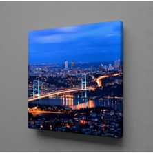 Technopa İSTANBUL IŞIKLAR KANVAS TABLO - 140x140cm