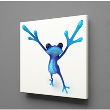 Technopa MAVİ KURBAĞA KANVAS TABLO - 80x80cm