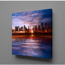 Technopa GÜN DOĞUŞU VE BATIŞI DENİZ KANVAS TABLO - 40x40cm