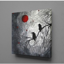 Technopa YAĞLI BOYA KARGA KANVAS TABLO - 130x130cm