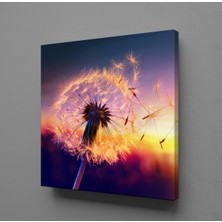 Technopa KARAHİNDİBA ÇİÇEĞİ UÇAN YAPRAKKLAR KANVAS TABLO - 160x160cm