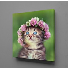 Technopa TATLI KEDİ KANVAS TABLO - 30x30cm