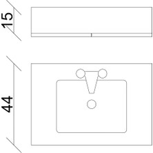 Sözcan Group Dicle Tk. (Asma Alt+Üst+Lavabo) Antrasit 65 cm