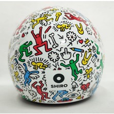 Shiro Yarım Kask Shiro Doodle White Güneş Vizörlü