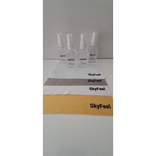 Skyfeel Gözlük Temizleme Spreyi 4 Adet + Mikrofiber Gözlük Temizleme Bezi 4 Adet