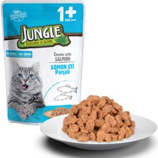 Jungle Kedi Somonlu 24 Adet 100 G Pouch