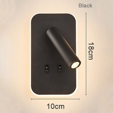 Full Reyon 12 Watt Gün Işığı USB Girişli Açma - Kapama Düğmeli Iç Mekan Dekoratif LED Aplik, Modern LED Armatür