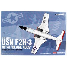 Academy 12548 1/72 Usn F2H-3 Vf-41 (Black Aces) Savaş Uçağı Demonte Plastik Maketi