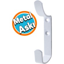 Nzb Metal Portmanto Vestiyer Duvar Dolap Elbise Askısı Beyaz Mobilya Kapı Askılığı Aparatı