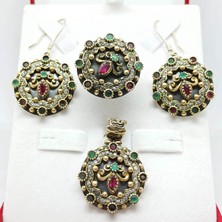 Firuze Gümüş Gümüş Set