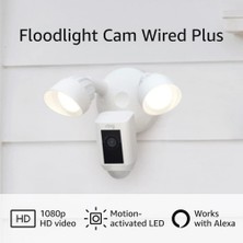 Ring Floodlight Cam Wired Plus - Hareketle Etkinleştirilen 1080P Hd Video