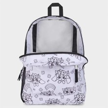 Jansport Cross Town Anime Emotions Beyaz Sırt Çantası