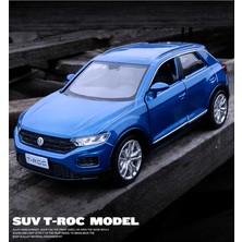 Carstore Vw T-Roc 1:36 Maket Metal Araba Mavi Birebir Orjinal