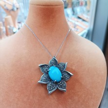 Firuze Gümüş Gümüş Kolye