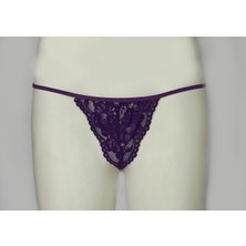 Asist Secret Magic ASM1177 Kadın Mor Dantel Sevdicegim String