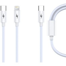 Apera BN94 iPhone Lightning ve Type-C 2in1 Kablo Pd 5 Amper Hızlı Şarj Fast Charging