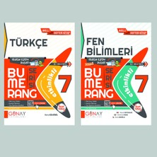 Günay Yayınları Gün&Ay Yayınları 7. Sınıf Bumerang Etkinlikli Türkçe ve Fen Bilimleri Soru Bankası Seti