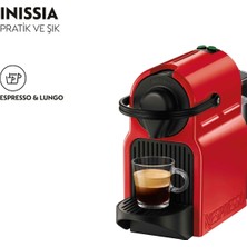 Nespresso Inissia C40 Red Kahve Makinesi