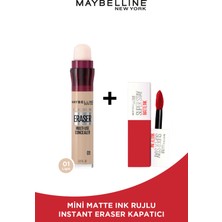 Maybelline New York İnstant Anti Age Eraser Kapatıcı - 01 Light Mini Matte 20 Pioneer Hediyeli