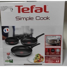 Tefal B55691 Titanyum 1x Simplecook 3'lü Tava Seti 20/24/28 cm