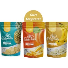 Little Crunchies Freeze Dried Sarı Meyveler - Ananas, Kayısı, Muz Dondurularak Kurutulmuş Karma Paket