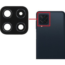 fodos Samsung Galaxy Uyumlu M22 Kamera Lensi Camı SM-M225F