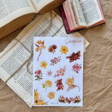 Nova Crafts Şeffaf Çiçek Sticker Sayfası