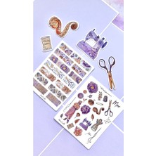 Nova Crafts Mor / Dikiş Temalı Sticker Set (2 Sayfa)